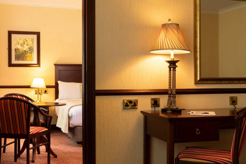 Close up view of the entrance of the bedroom